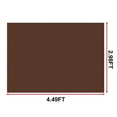 PU Fabric Leather 1 Yard 54" x 36", 1.25mm Thick Faux Synthetic Leather Material Sheets for Upholstery Crafts, DIY Sewings, Sofa, Handbag, Hair Bows Decorations (Coffee)