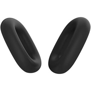 awinner ear pad case compatible for airpods max,washable soft silicone protective frame full cover for airpods max (black)