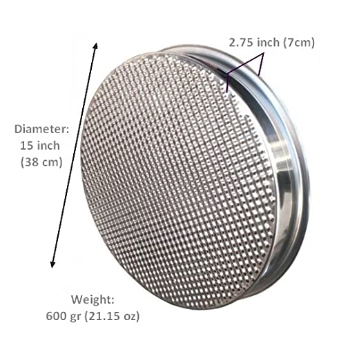 Stainless Steel Raw Meatball Tray 15" (Turkish Cig Kofte)