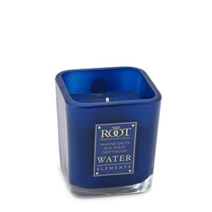 root candles scented candles elements collection premium handcrafted candle, 5-ounce, water