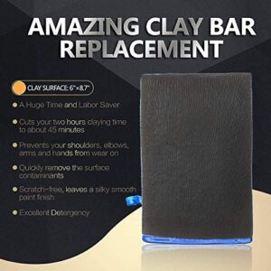 Car Clay Mitt, Car Clay Bar Mitt, Surface Prep Mitt, Finish Clay Bar Mitt Wash Mitt Clay Eraser Mitt for Car Detailing and Polishing Clay Bar Tool (1 Piece)