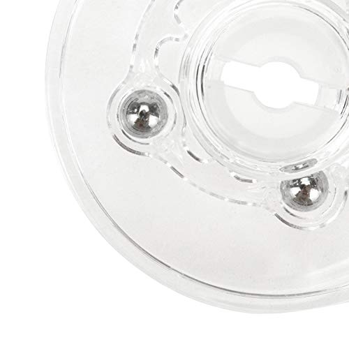 Geesatis 4 Pcs Acrylic Tiny Lazy Susan 2.5 inch Rotating Turntable Organizer Bearings Round Swivel Plate, Smooth Swivel Plate for Kitchen Base Turn Dining Table, Clear