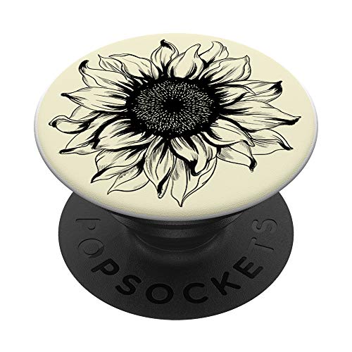 Floral Sunshine Aesthetic Yellow Flowers Florist Sunflower PopSockets PopGrip: Swappable Grip for Phones & Tablets