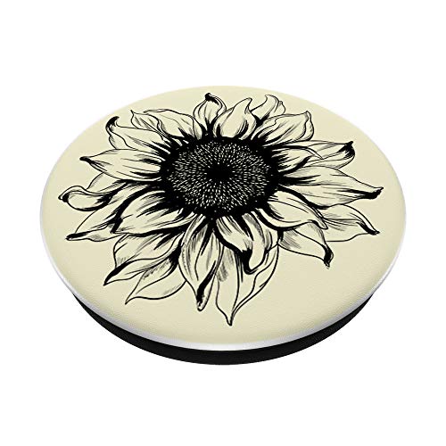 Floral Sunshine Aesthetic Yellow Flowers Florist Sunflower PopSockets PopGrip: Swappable Grip for Phones & Tablets