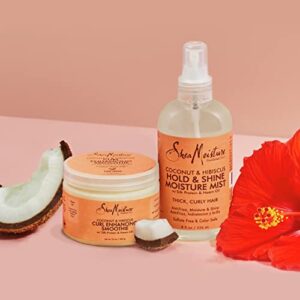 SheaMoisture Bundle Styling Cream Curly, Frizzy Hair Coconut & Hibiscus Curling Cream for Natural Hair 12oz, 8oz, Transparent