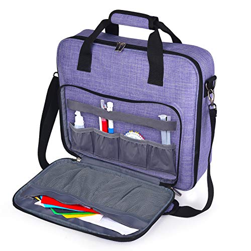 BAGLHER | Embroidery Storage Bag,Multifunctional Embroidery Project Bag,Large-Capacity Embroidery Kit (Embroidery Thread and Consumables) Storage Bag,with Shoulder Strap.(Bag Only)