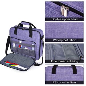 BAGLHER | Embroidery Storage Bag,Multifunctional Embroidery Project Bag,Large-Capacity Embroidery Kit (Embroidery Thread and Consumables) Storage Bag,with Shoulder Strap.(Bag Only)
