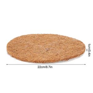 zhuolong 10PCS Bird Nesting Pads Natural Coconut Fiber Parrots Breeding Nests Bird Eggs Mat Breathable Dry Grass Mattress Provides Warm Hut Material Comfortable Bedding for Birds Pigeons