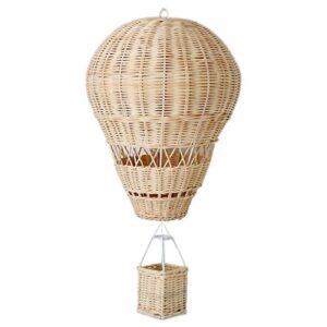 xiuersty rattan hot air balloon wall decor woven wall hanging hot air balloon for kids room art photography apartment dorm room backdrop pendant decoration