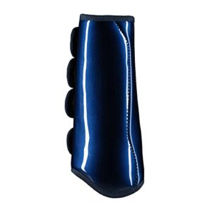 HORZE Protection Boots with Glitter - Dark Blue - Horse