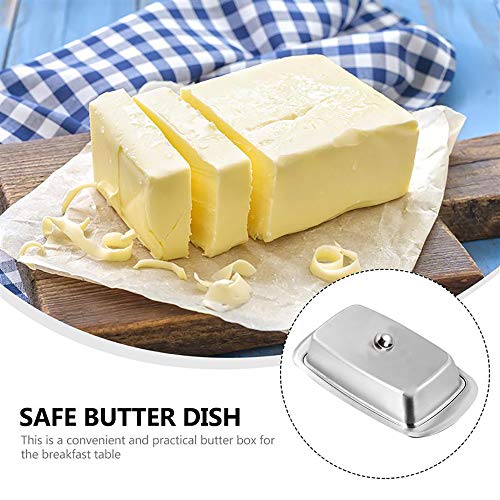Butter Dish with Lid and Butter Spreader,Butter Dish Size Perfect for Butter Stick,Multi-Purpose Serving Food Dish Tray Kitchen Gadgets