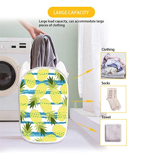 Frestree Mesh Big Capacity Popup Laundry Hamper Novelty Sloth Design Collapsible Clothes Hamper Storage Bins for Washing Laundry, Dormitory, Travel