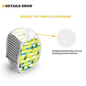 Frestree Mesh Big Capacity Popup Laundry Hamper Novelty Sloth Design Collapsible Clothes Hamper Storage Bins for Washing Laundry, Dormitory, Travel