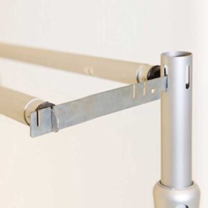 Universal-Fit Double Crossbar Hangers - Pipe and Drape Crossbar Hangers for Wedding Decorators, Convention Centers, and Event Planners - Crossbar Hanger for Backdrop - 9" - Pair