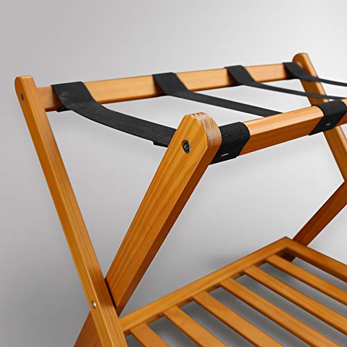 Casual Home Luggage Rack, Honey Oak (New)