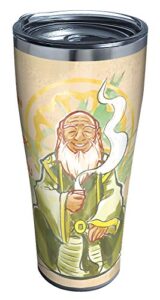tervis triple walled nickelodeon - avatar insulated tumbler cup keeps drinks cold & hot, 30oz - stainless steel, uncle iroh