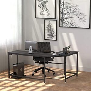 l shaped gaming desk computer desk for office/writing corner desk for small space(ship from us)