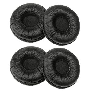 bingle replacement earpads leatherette spare ear cushions compatible with plantronics supra plus encore and h251 h251n h261 h261n h351 h351n h361 h361n office telephone headsets (4 pack)(bec-lth4)