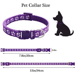 Ameolela Puppy ID Collars Identification Whelping Soft Nylon Adjustable Breakaway Safety Litter Collars for Newborn Pets and Small Dog 14 pcs/Set