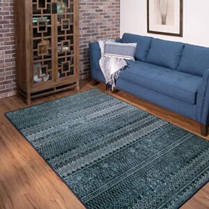 Mohawk Home Prale Denim Geometric (8' X 10') Area Rug