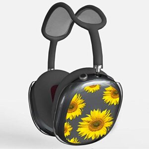 pimpcase compatible with airpods max case cover headphone sunflowers