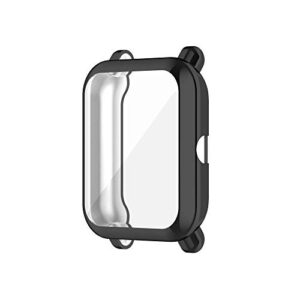 screen protector case compatible with amazfit gts 2 mini/bip u pro smartwatch accessories tencloud covers scratched resistant full protective cover for gts 2 mini (black) not fit bip 3 pro