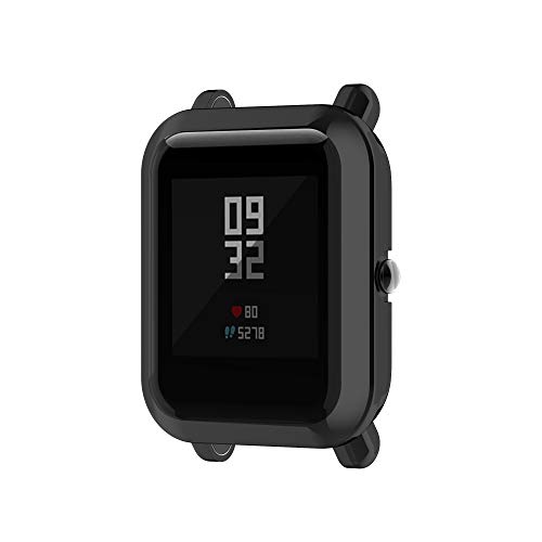 Screen Protector Case Compatible with Amazfit GTS 2 Mini/Bip U Pro Smartwatch Accessories TenCloud Covers Scratched Resistant Full Protective Cover for GTS 2 Mini (Black) Not fit Bip 3 Pro