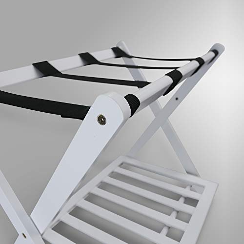 Casual Home Luggage Rack, White (New)