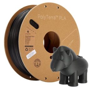 polymaker matte pla filament 1.75mm black, 1.75 pla 3d printer filament 1kg - polyterra 1.75 pla filament matte black 3d printing filament (1 tree planted)