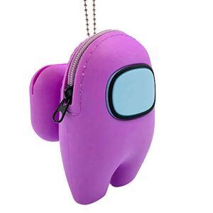 among us toys silicone storage bag can hold airpods pro case small items good-looking gift backpack office study car