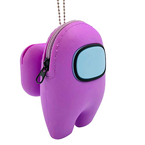 Among Us Toys Silicone Storage Bag Can Hold AirPods Pro Case Small Items Good-Looking Gift Backpack Office Study Car