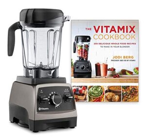 vitamix pro 750 heritage series, professional-grade, 64 oz. low-profile container bundle with the vitamix cookbook - 250 delicious whole food recipes (pearl gray)