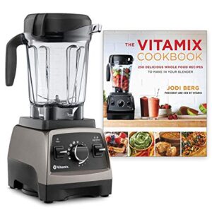 Vitamix Pro 750 Heritage Series, Professional-Grade, 64 oz. Low-Profile Container Bundle with The Vitamix Cookbook - 250 Delicious Whole Food Recipes (Pearl Gray)