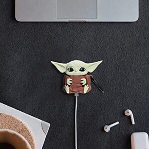 Generic2 Cute AirPod 1&2 Case, Silicone Cover with Keychain [Baby Yoda]