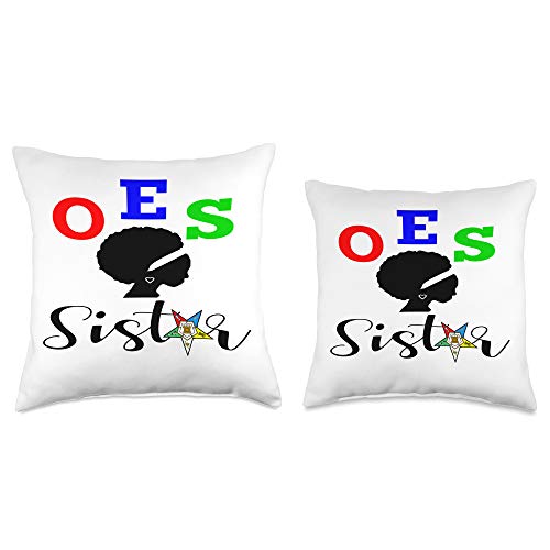 OES-Gear OES-Order of The Eastern Star-Sistar, Sisterhood Throw Pillow, 16x16, Multicolor