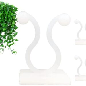 MDSOYOL Plant Climbing Wall Fixture Clips, (100pcs) Plant Fixer Self-Adhesive Hooks for Invisible Wall Vines Plant Fixation Plant Vine Traction Garden Vegetable Plant Binding (B-100 Pcs)