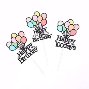 Amosfun Birthday Cake Toppers Colorful Dessert Fruits Insert for Festival Party Gathering for Party Cake Decortion