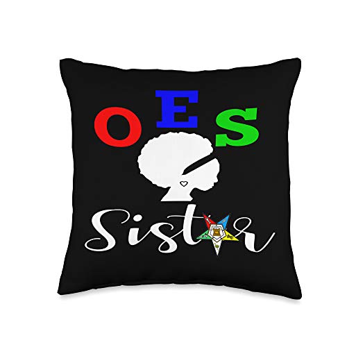 OES-Gear OES-Order of The Eastern Star-Sistar, Sisterhood Throw Pillow, 16x16, Multicolor