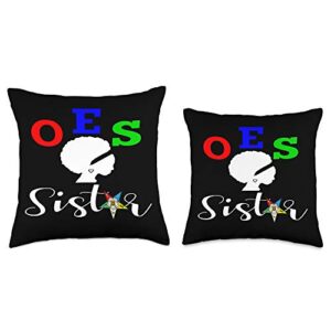 OES-Gear OES-Order of The Eastern Star-Sistar, Sisterhood Throw Pillow, 16x16, Multicolor