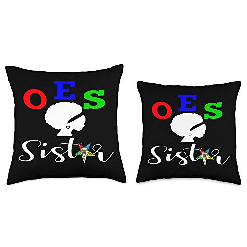 OES-Gear OES-Order of The Eastern Star-Sistar, Sisterhood Throw Pillow, 16x16, Multicolor