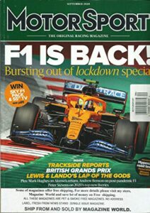 motor sport magazine, f1 is back ! september, 2020 * vol, 96 * issue no.09