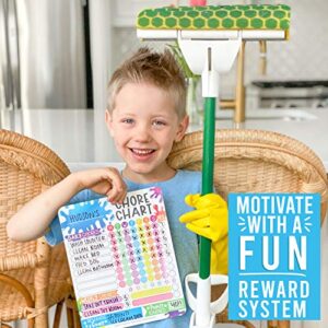 Slime Kids Chore Chart Magnetic, Reward Chart for Kids, Good Behavior Chart for Kids at Home, My Responsibility Chart for Kids, Magnetic Reward Chart for kids Behavior, Color Chore Chart for One Child