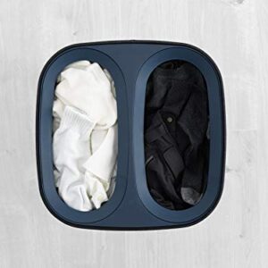 Joseph Joseph Tota 60-litre Laundry Hamper Separation Basket with Lid - Black