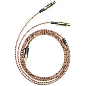 gucraftsman 6n single crystal copper 3.5mm/4.4mm/4pin xlr headphone upgrade cable for audeze lcd-x lcd-xc lcd2 lcd3 lcd4 lc5 lcd24 lcd-mx4 mm-500 meze empyrean elite kennerton thror vali (4.4mm plug)