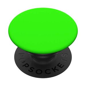 neon-green: cute minimalist simple solid-color popsockets popgrip: swappable grip for phones & tablets
