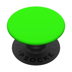 Neon-Green: Cute Minimalist Simple Solid-Color PopSockets PopGrip: Swappable Grip for Phones & Tablets