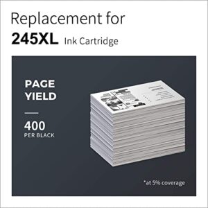 LemeroUtrust Remanufactured Ink Cartridge Replacement for Canon PG-245 245XL 245 use with Canon Pixma MX492 MX490 TS3122 TS202 MG2522 MG2525 MG2922 MG3022 (1 Print Head, 3 Black Ink Cartridges)