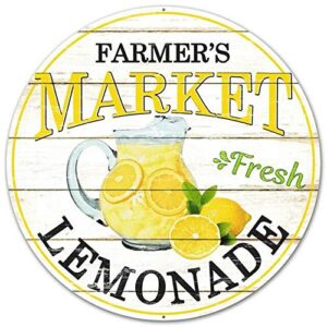 12" farmer's market fresh lemonade sign