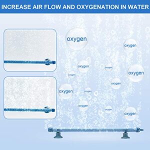 PAGOW 2 Pieces 7 Inch Aquarium Bubble Wall Air Stone Bar, Air Stone Bar Tubes with Suction Cups, Spray Aeration for Fish Tank Hydroponics Pump