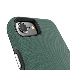 Crave Dual Guard for Apple iPhone SE 2022 (3rd gen) Case, SE 2020 (2nd gen) Case, iPhone 8 Case, iPhone 7 Case, Shockproof Protection Dual Layer Case for iPhone SE/8/7 (4.7 Inch) - Forest Green